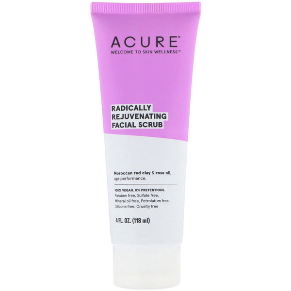 Acure, Radically Rejuvenating Facial Scrub, 4 fl oz (118 ml) - The Supplement Shop