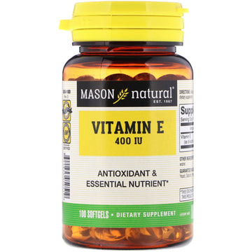 Mason Natural, Vitamin E, 400 IU, 100 Softgels