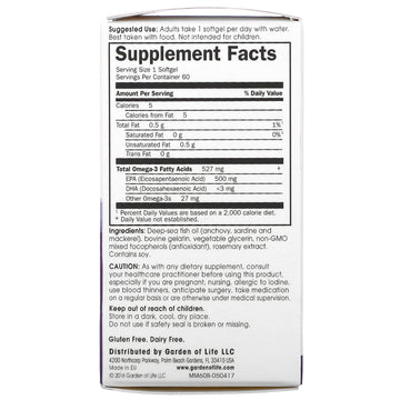 Minami Nutrition, Supercritical Mood Omega-3 Fish Oil, 500 mg, 60 Softgels
