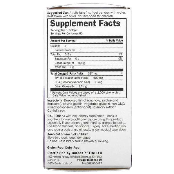 Minami Nutrition, Supercritical Mood Omega-3 Fish Oil, 500 mg, 60 Softgels - The Supplement Shop