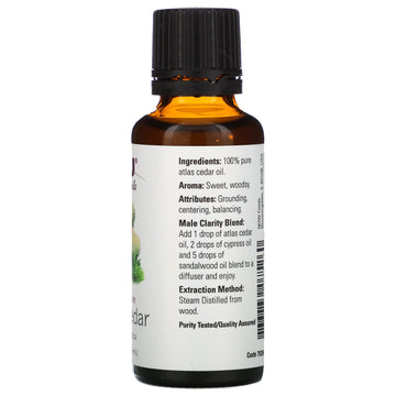NOW Foods, Essential Oils, Atlas Cedar, 1 fl oz (30 ml)