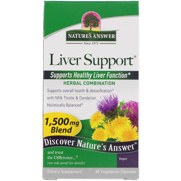 Nature's Answer, Liver Support, 1,500 mcg, 90 Vegetarian Capsules - The Supplement Shop