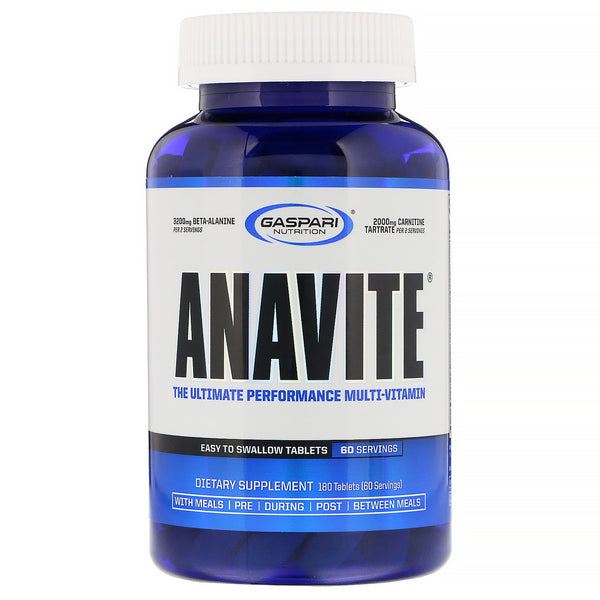 Gaspari Nutrition, Anavite, The Ultimate Performance Multi-Vitamin, 180 Tablets - The Supplement Shop