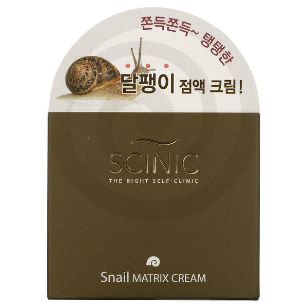 Scinic, Snail Matrix Cream, 1.69 fl oz (50 ml) - The Supplement Shop