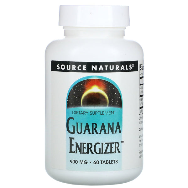 Source Naturals, Guarana Energizer, 900 mg, 60 Tablets - The Supplement Shop
