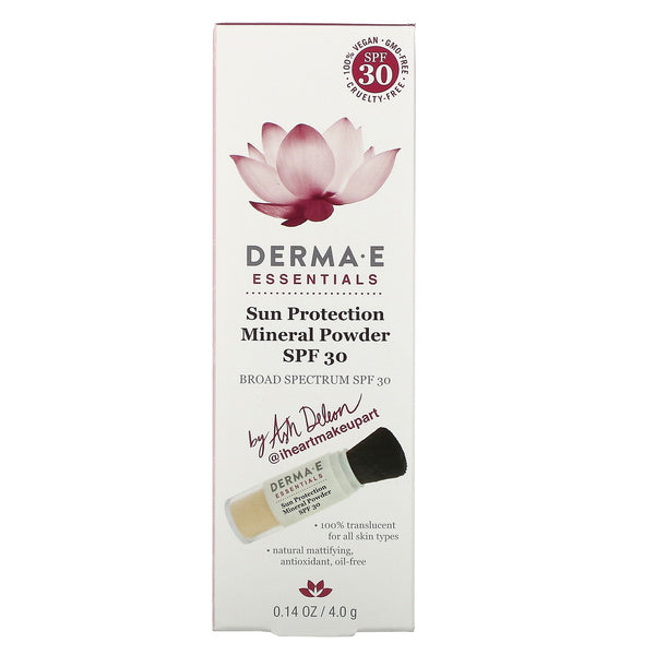 Derma E, Essentials, Sun Protection Mineral Powder, SPF 30, 0.14 oz (4.0 g) - The Supplement Shop