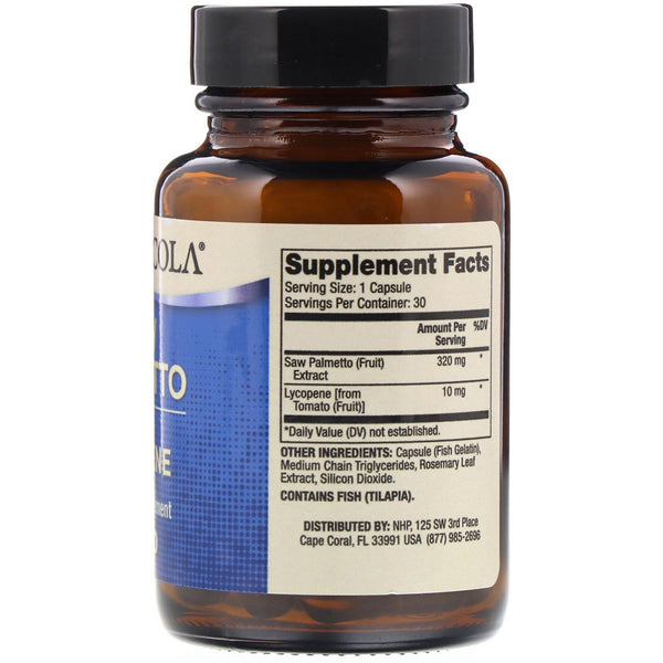 Dr. Mercola, Saw Palmetto with Lycopene, 30 Capsules - The Supplement Shop