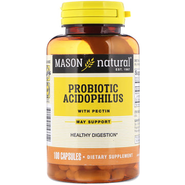 Mason Natural, Probiotic Acidophilus With Pectin, 100 Capsules