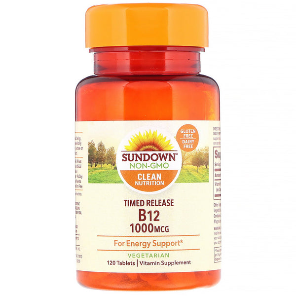 Sundown Naturals, Vitamin B12, 1,000 mcg, 120 Tablets - The Supplement Shop