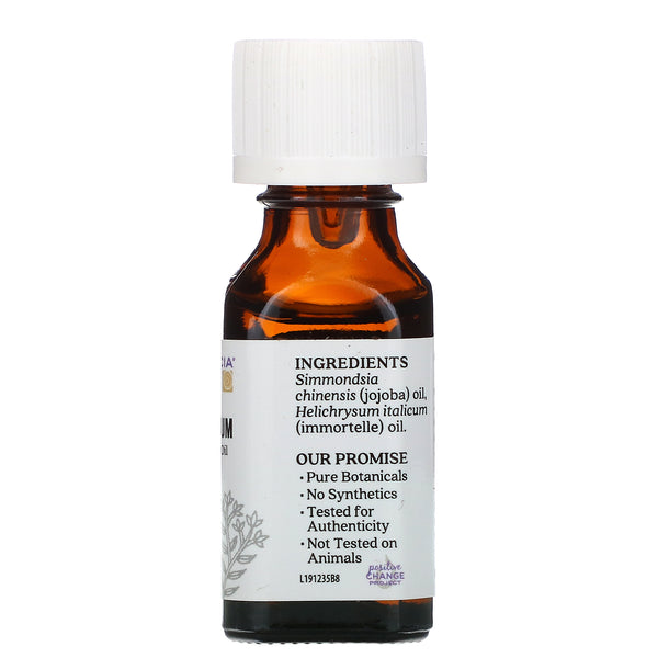 Aura Cacia, Pure Essential Oils, Helichrysum, .5 fl oz (15 ml) - The Supplement Shop