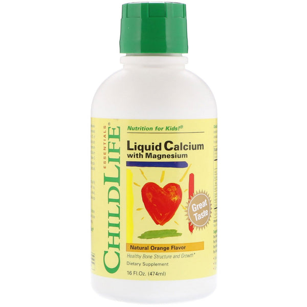 ChildLife, Liquid Calcium with Magnesium, Natural Orange Flavor, 16 fl oz (474 ml) - The Supplement Shop