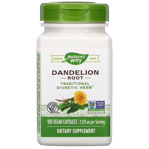 Nature's Way, Dandelion Root, 1,575 mg, 100 Vegan Capsules - The Supplement Shop