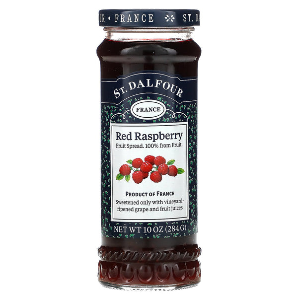 St. Dalfour, Deluxe Red Raspberry Spread, 10 oz (284 g) - The Supplement Shop