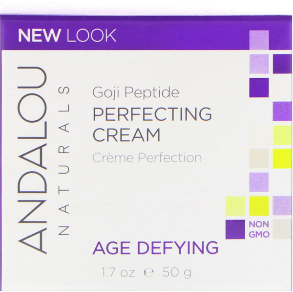 Andalou Naturals, Perfecting Cream, Goji Peptide, Age Defying, 1.7 fl oz (50 ml) - The Supplement Shop