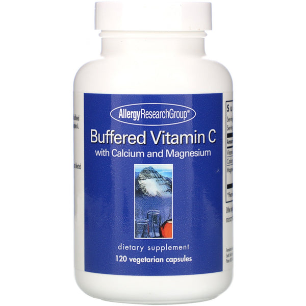 Allergy Research Group, Buffered Vitamin C with Calcium and Magnesium, 120 Vegetarian Capsules - The Supplement Shop