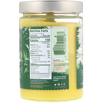 4th & Heart, Ghee Clarified Butter, Grass Fed, Original Recipe, 16 oz (454 g)