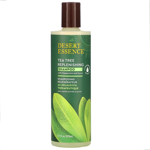 Desert Essence, Tea Tree Replenishing Shampoo, 12.9 fl oz (382 ml) - The Supplement Shop