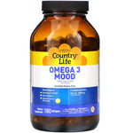 Country Life, Omega 3 Mood, Natural Lemon, 180 Softgels - The Supplement Shop