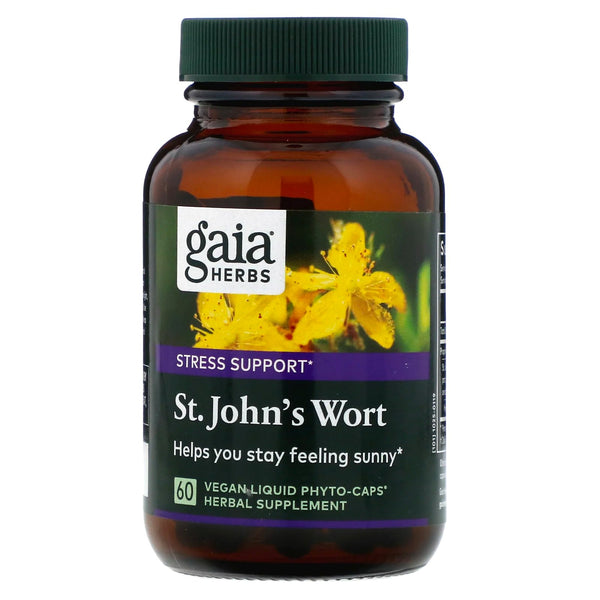 Gaia Herbs, St. John's Wort, 60 Vegan Liquid Phyto-Caps - The Supplement Shop