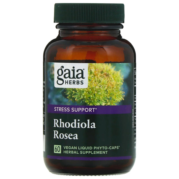 Gaia Herbs, Rhodiola Rosea, 60 Vegan Liquid Phyto-Caps - The Supplement Shop