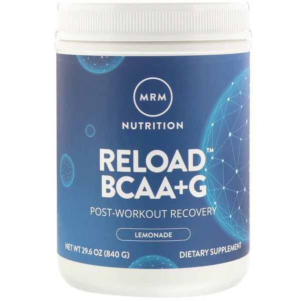 MRM, Reload BCAA+G , Post-Workout Recovery, Lemonade, 29.6 oz (840 g) - The Supplement Shop