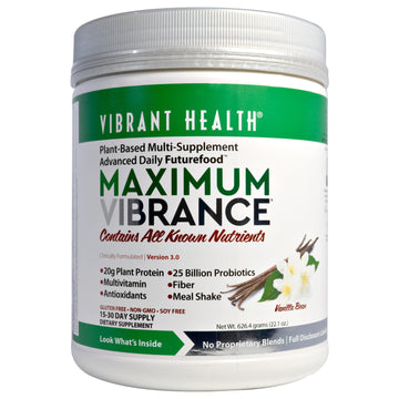 Vibrant Health, Maximum Vibrance, Version 3.0, Vanilla Bean, 2.21 oz (626.4 g)