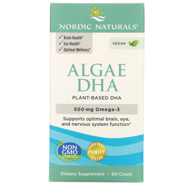Nordic Naturals, Algae DHA, 60 Soft Gels - The Supplement Shop