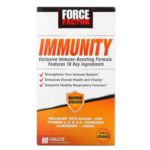 Force Factor, Immunity, 1,000 mg, 90 Tablets - The Supplement Shop