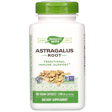 Nature's Way, Astragalus Root, 180 Vegan Capsules (470 mg per Capsule)