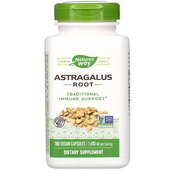 Nature's Way, Astragalus Root, 1,410 mg, 180 Vegan Capsules - The Supplement Shop