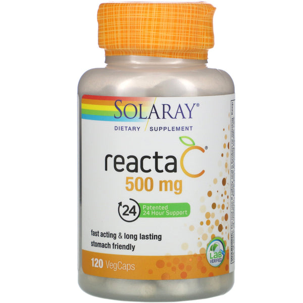 Solaray, Reacta-C, 500 mg, 120 VegCaps - The Supplement Shop