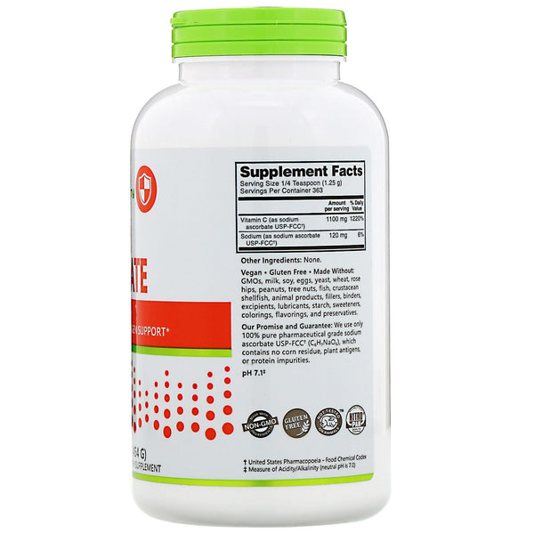 NutriBiotic, Immunity, Sodium Ascorbate, Crystalline Powder, 16 oz (454 g) - The Supplement Shop
