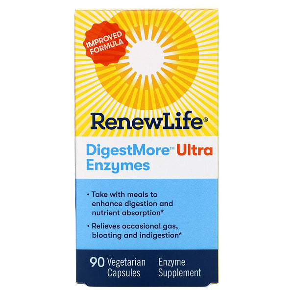 Renew Life, DigestMore Ultra Enzymes, 90 Vegetarian Capsules - The Supplement Shop