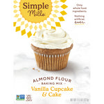 Simple Mills, Naturally Gluten-Free, Almond Flour Mix, Vanilla Cupcake & Cake , 11.5 oz (327 g) - The Supplement Shop