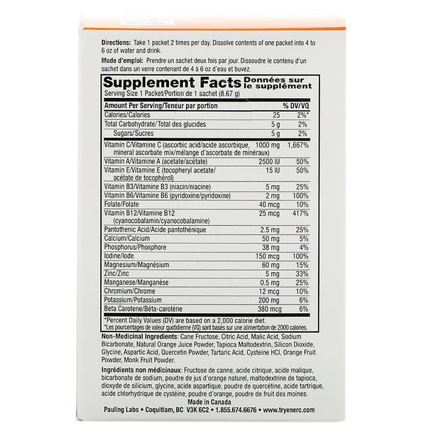 Ener-C, Vitamin C, Multivitamin Drink Mix, Orange, 30 Packets, 9.2 oz (260.1 g) - The Supplement Shop