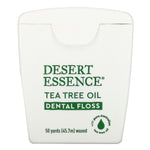 Desert Essence, Tea Tree Oil Dental Floss, Waxed, 50 Yds (45.7 m) - The Supplement Shop
