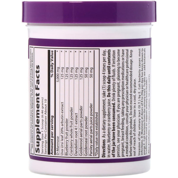 Vibrant Health, U.T. Vibrance, D-Mannose 5,000 mg, Version 1.1, 2.28 oz (64.55 g) - The Supplement Shop