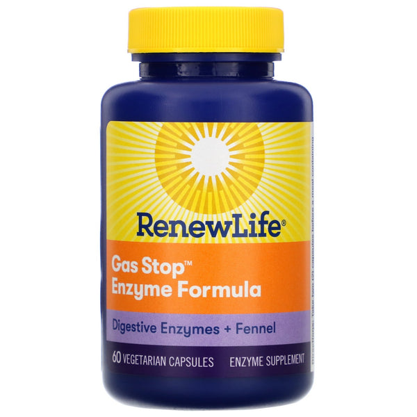 Renew Life, Gas Stop Enzyme Formula, 60 Vegetarian Capsules - The Supplement Shop