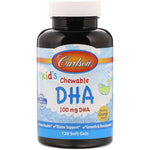 Carlson Labs, Kids Chewable DHA, Bursting Orange Flavor, 100 mg, 120 Soft Gels - The Supplement Shop