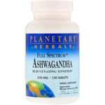 Planetary Herbals, Full Spectrum Ashwagandha, 570 mg, 120 Tablets - The Supplement Shop