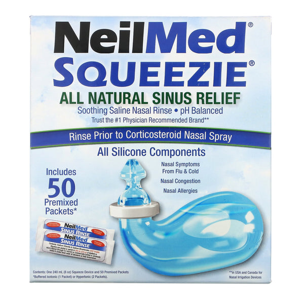 Squip, NeilMed Squeezie, All Natural Sinus Relief, 1 Kit - The Supplement Shop