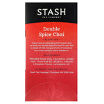 Stash Tea, Black Tea, Double Spice Chai, 18 Tea Bags, 1.1 oz (33 g) - The Supplement Shop