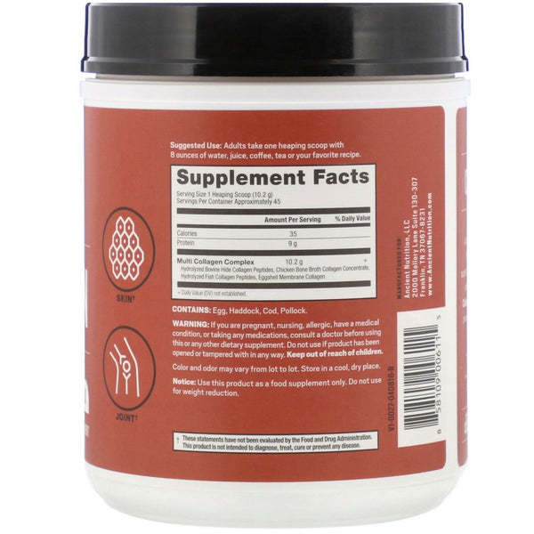 Dr. Axe / Ancient Nutrition, Multi Collagen Protein , 1.01 lb (459 g) - The Supplement Shop
