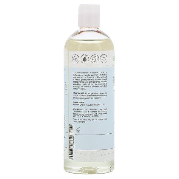 Sky Organics, 100% Pure Fractionated Coconut Oil, 16 fl oz (473 ml) - The Supplement Shop