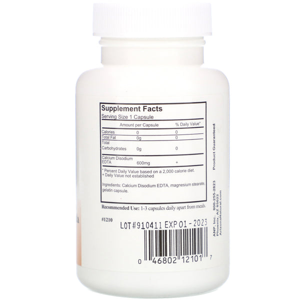 Arizona Natural, EDTA, 600 mg, 100 Capsules - The Supplement Shop
