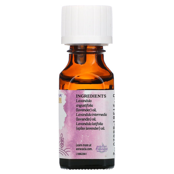 Aura Cacia, Pure Essential Oil Blend, Lavender Harvest, .5 fl oz (15 ml) - The Supplement Shop
