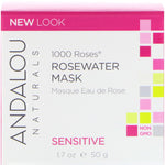 Andalou Naturals, 1000 Roses, Rosewater Mask, Sensitive, 1.7 oz (50 g) - The Supplement Shop