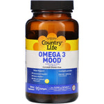 Country Life, Omega 3 Mood, Natural Lemon, 90 Softgels - The Supplement Shop