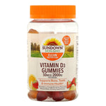 Sundown Naturals, Vitamin D3 Gummies, Strawberry, Orange, & Lemon Flavored, 50 mcg (2,000 IU), 90 Gummies - The Supplement Shop