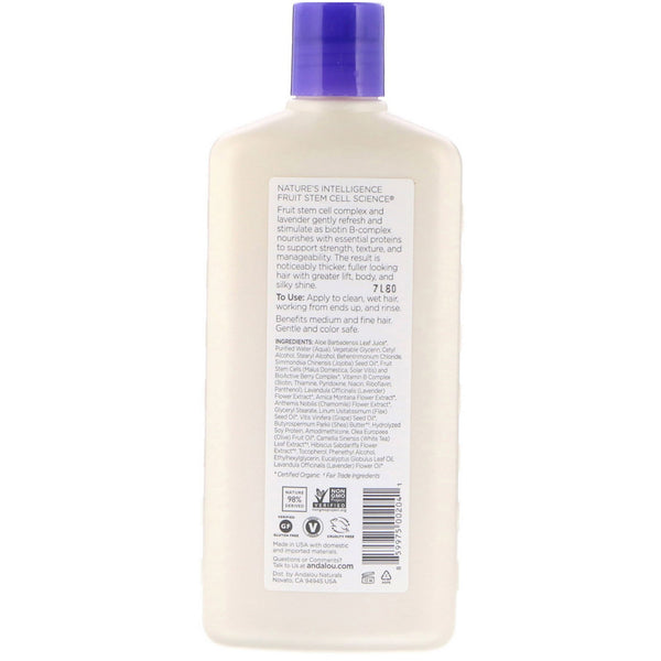 Andalou Naturals, Conditioner, Full Volume, For Lift, Body, and Shine, Lavender & Biotin, 11.5 fl oz (340 ml) - The Supplement Shop